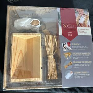 The giving manger box set Christian baby Jesus nativity book acts of service new